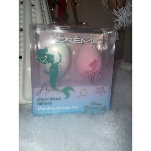 The Creme Shop Disney Princess Ariel Shore Blend Fantasy Makeup Sponge Duo New